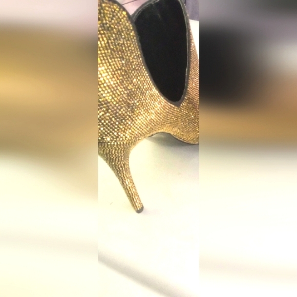 NEW! ALDO Amilmathien Gold Glitter Heels/Stilettos Shoes Size 6.5 - Picture 6 of 8